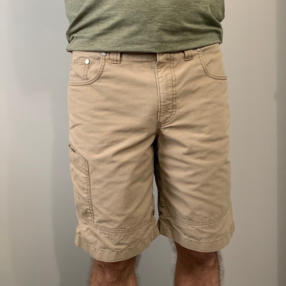 LLBean cargo shorts tan